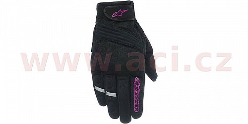 rukavice STELLA ASAMA AIR, ALPINESTARS - Itálie, dámské (černé/fialové)